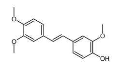 trans-4-hydroxy-3,3',4'-trimethoxystilbene Structure