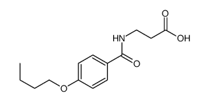 3-[(4-butoxybenzoyl)amino]propanoic acid结构式