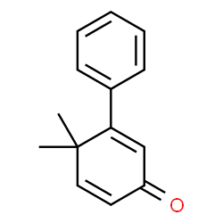 4,4-Dimethyl-3-phenyl-2,5-cyclohexadien-1-one结构式