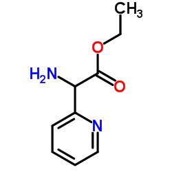Ethyl amino(2-pyridinyl)acetate Structure