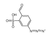 5-azido-2-formylbenzenesulfonic acid Structure