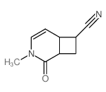 3-Azabicyclo[4.2.0]oct-4-ene-7-carbonitrile,3-methyl-2-oxo-结构式