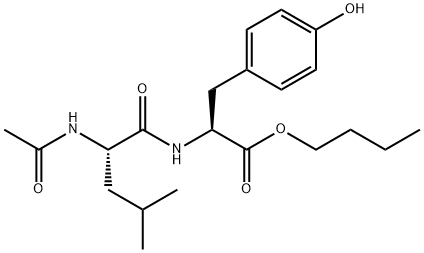 N-(N-Acetyl-L-leucyl)-L-tyrosine butyl ester structure