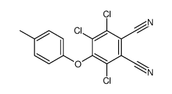 3,4,6-trichloro-5-(4-methylphenoxy)benzene-1,2-dicarbonitrile Structure