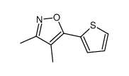 3,4-Dimethyl-5-(2-thienyl)isoxazole structure