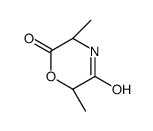 (3S,6S)-3,6-dimethylmorpholine-2,5-dione结构式