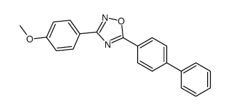 3-(4-methoxyphenyl)-5-(4-phenylphenyl)-1,2,4-oxadiazole结构式