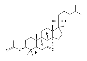 3β-acetoxy-4,4,14α-trimethyl-5α-cholestan-7-one Structure