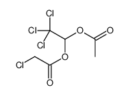 (1-acetyloxy-2,2,2-trichloroethyl) 2-chloroacetate Structure
