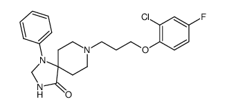 8-[3-(2-chloro-4-fluoro-phenoxy)-propyl]-1-phenyl-1,3,8-triaza-spiro[4.5]decan-4-one Structure