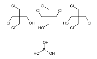 3-chloro-2,2-bis(chloromethyl)propan-1-ol,phosphorous acid结构式