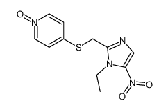 4-[(1-ethyl-5-nitroimidazol-2-yl)methylsulfanyl]-1-oxidopyridin-1-ium结构式