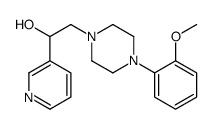 2-[4-(2-methoxyphenyl)piperazin-1-yl]-1-pyridin-3-ylethanol结构式