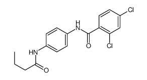 N-[4-(butanoylamino)phenyl]-2,4-dichlorobenzamide结构式