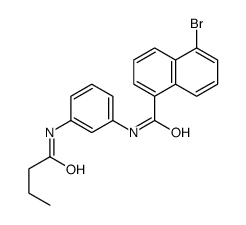 5-bromo-N-[3-(butanoylamino)phenyl]naphthalene-1-carboxamide Structure