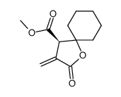 (R)-3-Methylene-2-oxo-1-oxa-spiro[4.5]decane-4-carboxylic acid methyl ester Structure