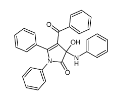 3-anilino-4-benzoyl-3-hydroxy-1,5-diphenyl-1,3-dihydro-pyrrol-2-one Structure