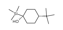 4-(2-methylpropyl)-1e-(trimethylsilyl)cyclohexanol Structure
