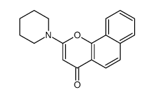 2-piperidin-1-ylbenzo[h]chromen-4-one Structure