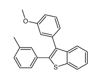 3-(3-methoxyphenyl)-2-(3-methylphenyl)-1-benzothiophene结构式