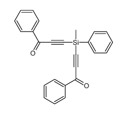 3-[methyl-(3-oxo-3-phenylprop-1-ynyl)-phenylsilyl]-1-phenylprop-2-yn-1-one结构式