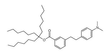 3-[2-(4-Dimethylamino-phenyl)-ethyl]-benzoic acid 1,1-dihexyl-heptyl ester Structure