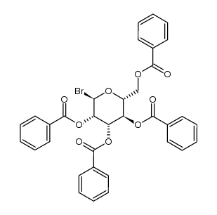 per-O-benzoyl-α-D-mannopyranosyl bromide Structure