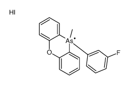 10-(3-fluorophenyl)-10-methylphenoxarsinin-5-ium,iodide结构式