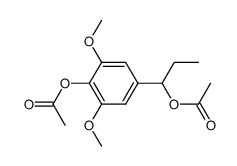 4-n-(1-Acetoxy)-propyl-2,6-dimethoxy-1-acetoxybenzol结构式