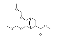 (1R,4S,5S,6S)-5,6-Bis-methoxymethoxy-bicyclo[2.2.1]hept-2-ene-2-carboxylic acid methyl ester结构式