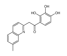 2-(7-methylquinolin-2-yl)-1-(2,3,4-trihydroxyphenyl)ethanone结构式