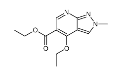 4-ethoxy-2-methyl-2H-pyrazolo[3,4-b]pyridine-5-carboxylic acid ethyl ester Structure