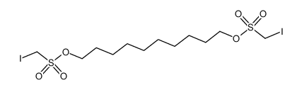 1,10-bis-iodomethanesulfonyloxy-decane结构式