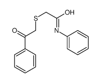 2-phenacylsulfanyl-N-phenylacetamide结构式