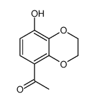 1-(2,3-dihydro-8-hydroxy-1,4-benzodioxin-5-yl)ethan-1-one结构式