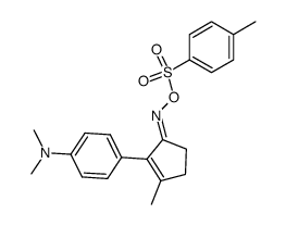 3-Methyl-2-p-dimethylaminophenyl-2-cyclopenten-1-on-oxim-p-toluolsulfonat Structure