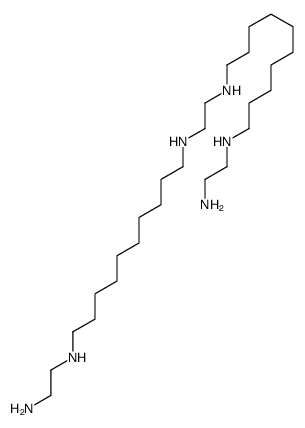 N-(2-aminoethyl)-N'-[2-[10-(2-aminoethylamino)decylamino]ethyl]decane-1,10-diamine Structure
