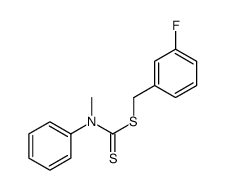 (3-fluorophenyl)methyl N-methyl-N-phenylcarbamodithioate结构式