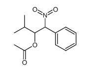 Acetic acid 2-methyl-1-(nitro-phenyl-methyl)-propyl ester Structure