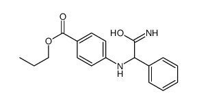 propyl 4-[(2-amino-2-oxo-1-phenylethyl)amino]benzoate Structure