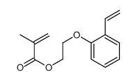 2-(2-ethenylphenoxy)ethyl 2-methylprop-2-enoate结构式