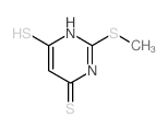 4(3H)-Pyrimidinethione, 6-mercapto-2-(methylthio)-结构式