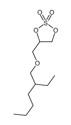 4-(2-ethylhexoxymethyl)-1,3,2-dioxathiolane 2,2-dioxide Structure