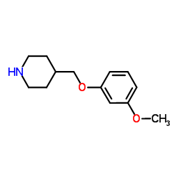 4-[(3-Methoxyphenoxy)methyl]piperidine结构式