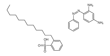 dodecylbenzenesulphonic acid, compound with 4-(phenylazo)benzene-1,3-diamine (1:1)结构式