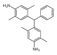 4-((4-amino-2,5-dimethylphenyl)(phenyl)methyl)-2,5-dimethylbenzenamine结构式