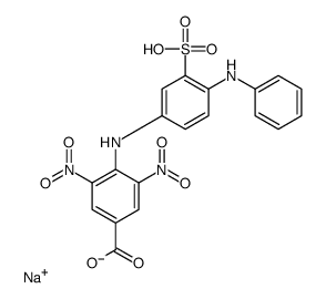 3,5-Dinitro-4-[[4-(phenylamino)-3-(sodiosulfo)phenyl]amino]benzoic acid Structure