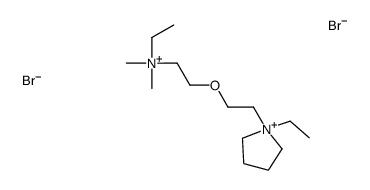ethyl-[2-[2-(1-ethylpyrrolidin-1-ium-1-yl)ethoxy]ethyl]-dimethylazanium,dibromide Structure