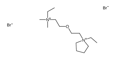 ethyl-[2-[2-(1-ethylpyrrolidin-1-ium-1-yl)ethoxy]ethyl]-dimethylazanium,dibromide结构式