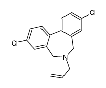 6-Allyl-6,7-dihydro-3,9-dichloro-5H-dibenz[c,e]azepine结构式